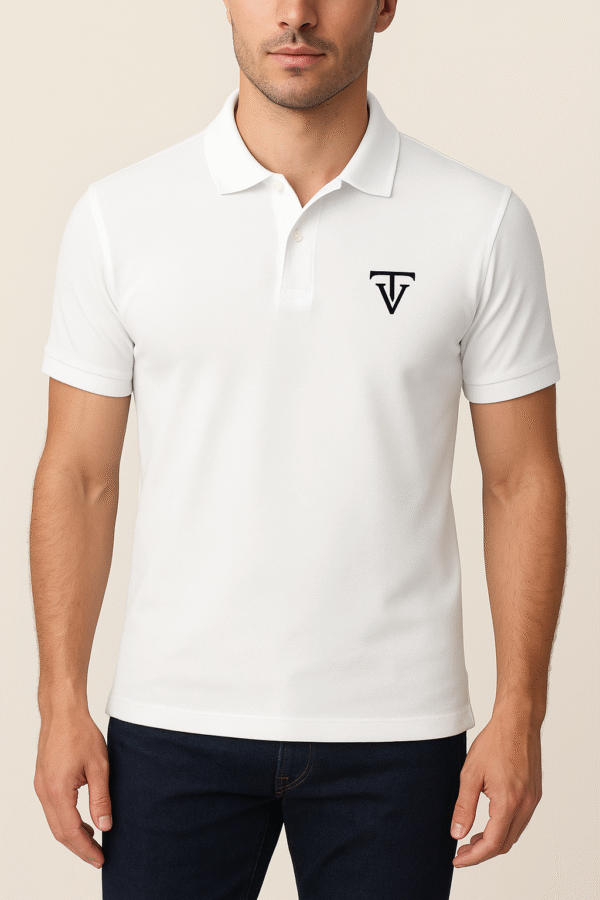 Camisa Tipo Polo Blanca