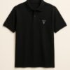 Camisa tipo polo negra